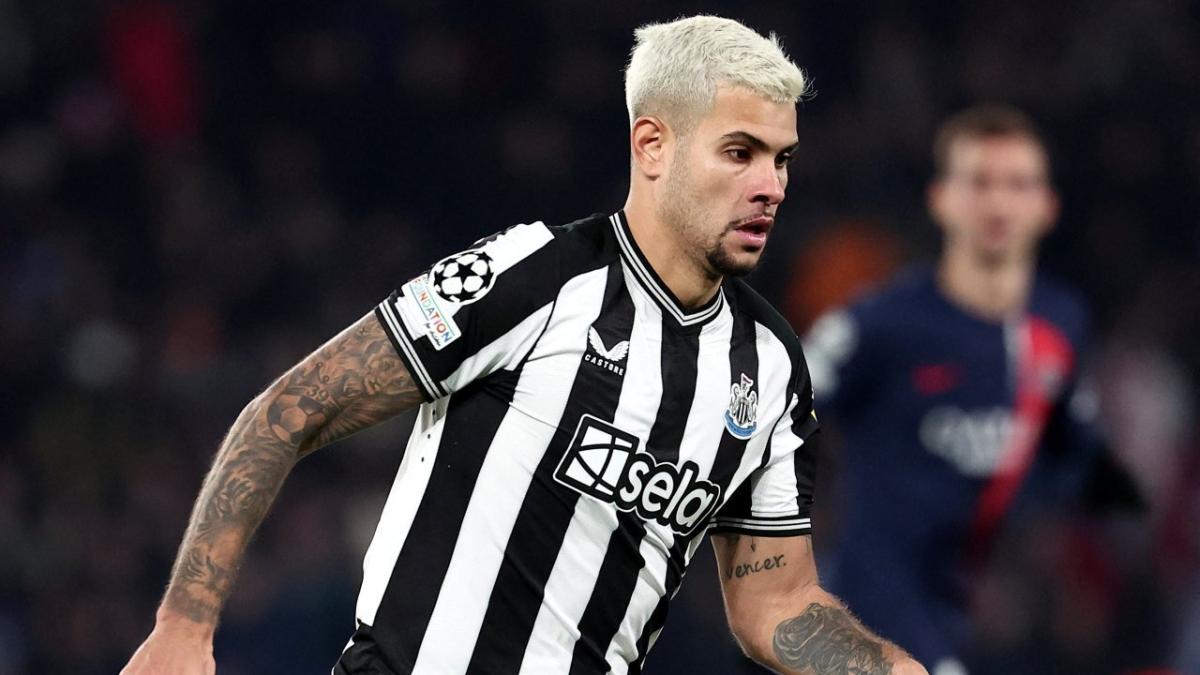 Newcastle's Brazil international midfielder Bruno Guimaraes